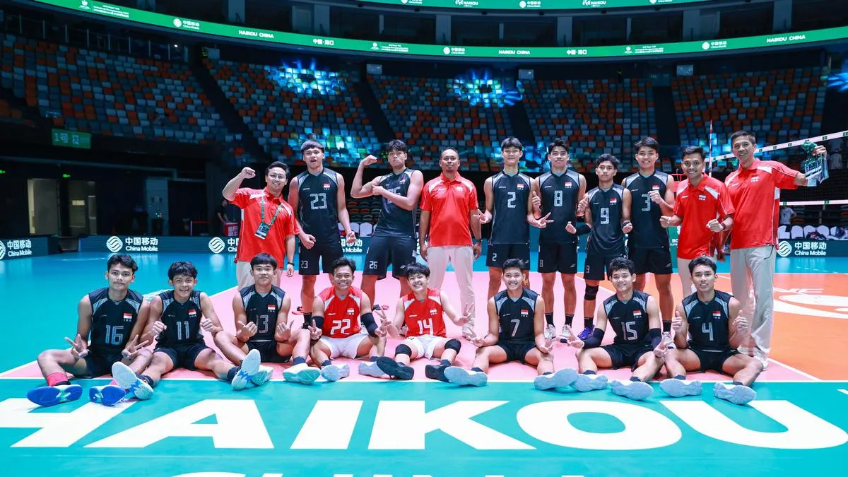 Timnas Indonesia U-18 Menang Atas Bahrain di Kejuaraan Voli Asia 2026