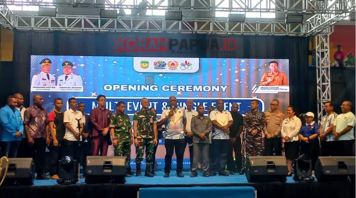Pembukaan Kejuaraan Multi-Event dan Single Event Tingkat Pelajar 2026 di Mimika