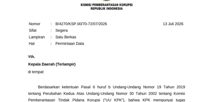 KPK Audit Gayo Lues Secara Menyeluruh