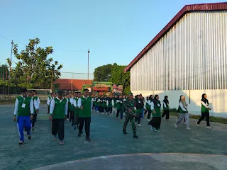 Babinsa Wonoayu Tingkatkan Disiplin dan Kebugaran Peserta PD-PKPNU