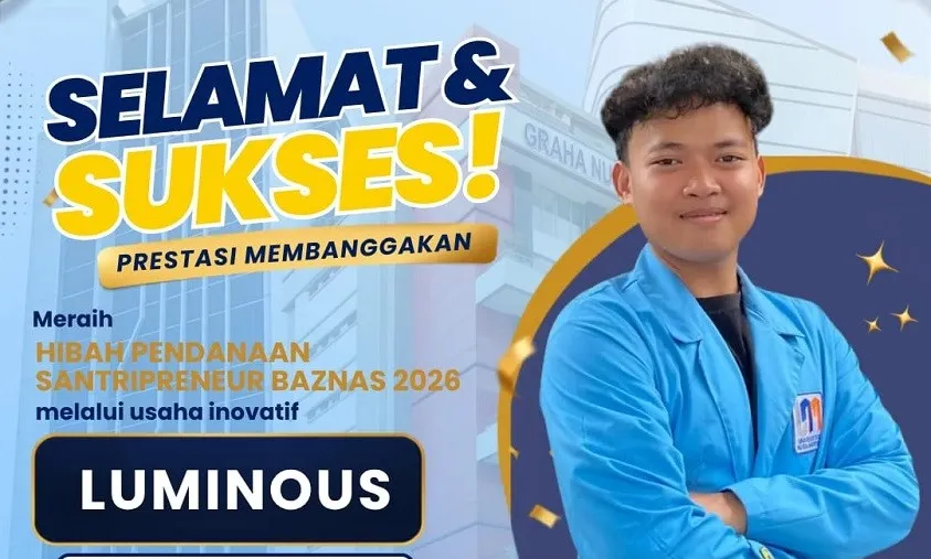 Mahasiswa UNM Raih Hibah Santripreneur BAZNAS 2026 untuk Brand Luminous