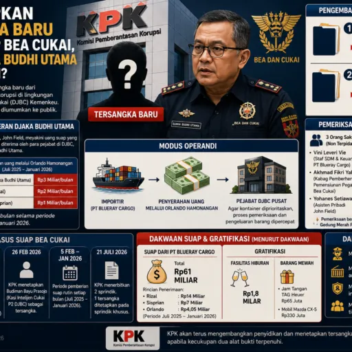 KPK Tetapkan Tersangka Baru Kasus Suap Bea Cukai