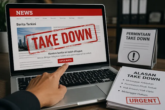 Redaksi AMBARITA NEWS Pertanyakan Pola Komunikasi Terkait Permintaan Takedown Berita