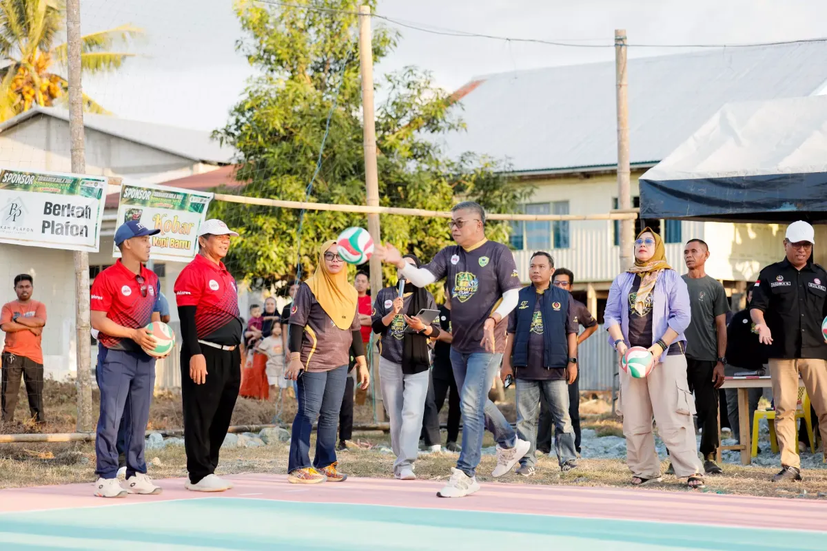 Wakil Bupati Barru Resmikan Bupati Cup 2026, Dorong Pembinaan Atlet Voli Sejak Dini