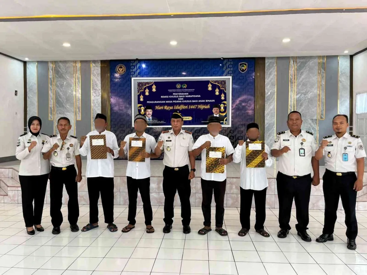 Lapas Ternate Berikan Remisi Khusus Idul Fitri kepada 136 Warga Binaan