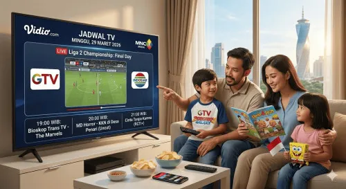 Jadwal Siaran TV Lengkap 29 Maret 2026: RCTI, SCTV, GTV, MD TV