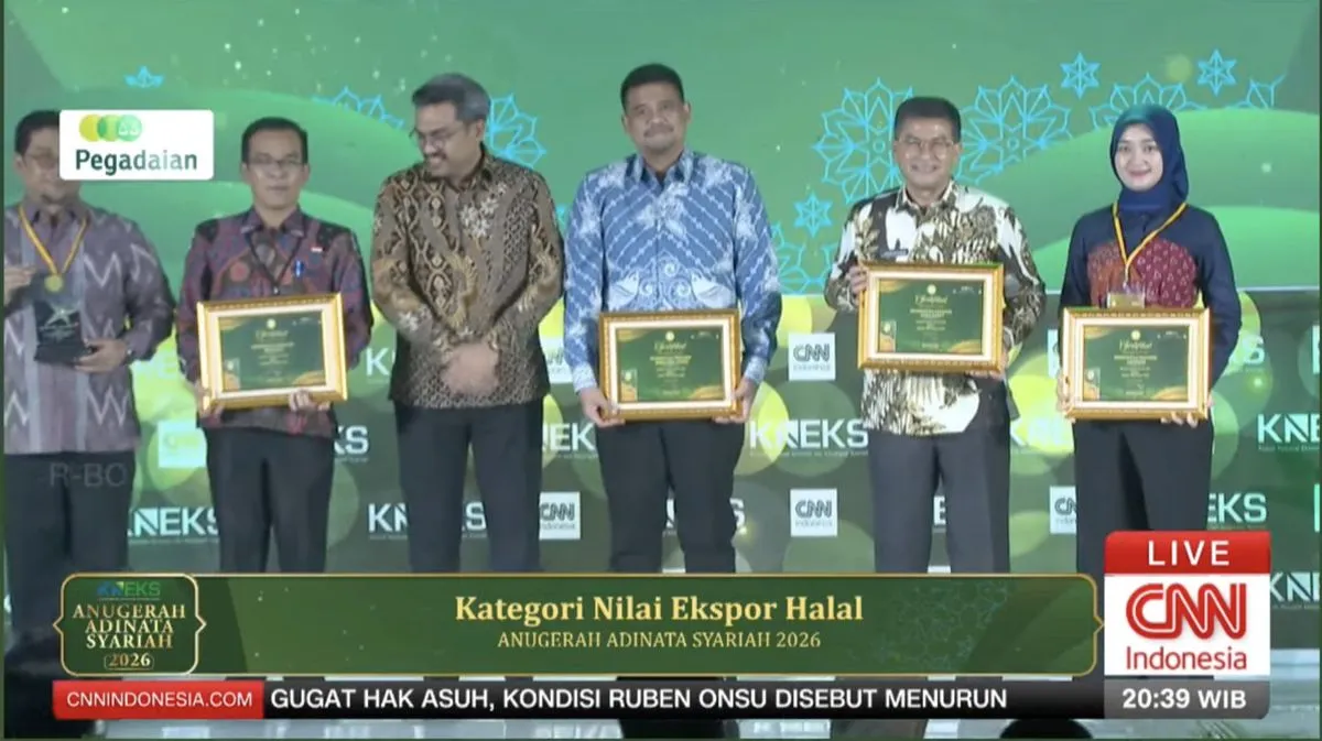 Riau Menjadi Juara Nilai Ekspor Halal di Anugerah Adinata Syariah 2026