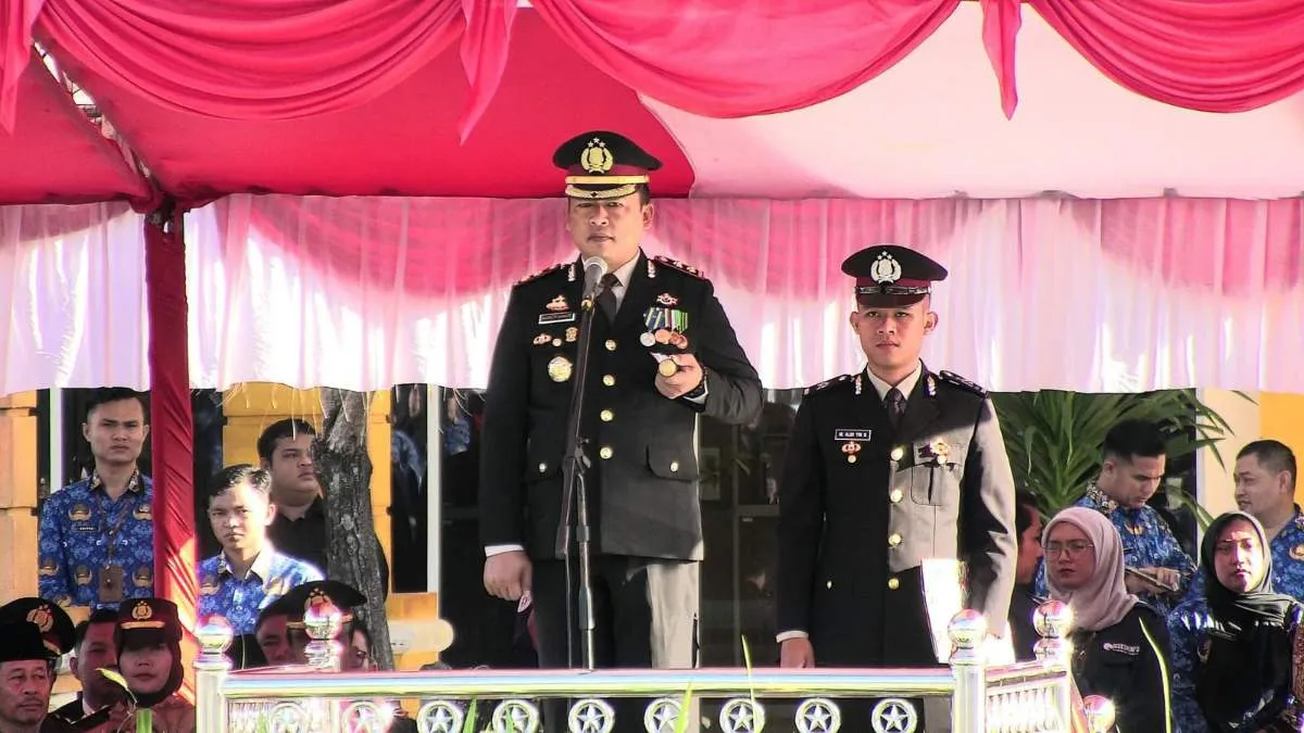 Peringatan Hari Bhayangkara ke-80, Kapolres Pasbar Bacakan Amanat Presiden