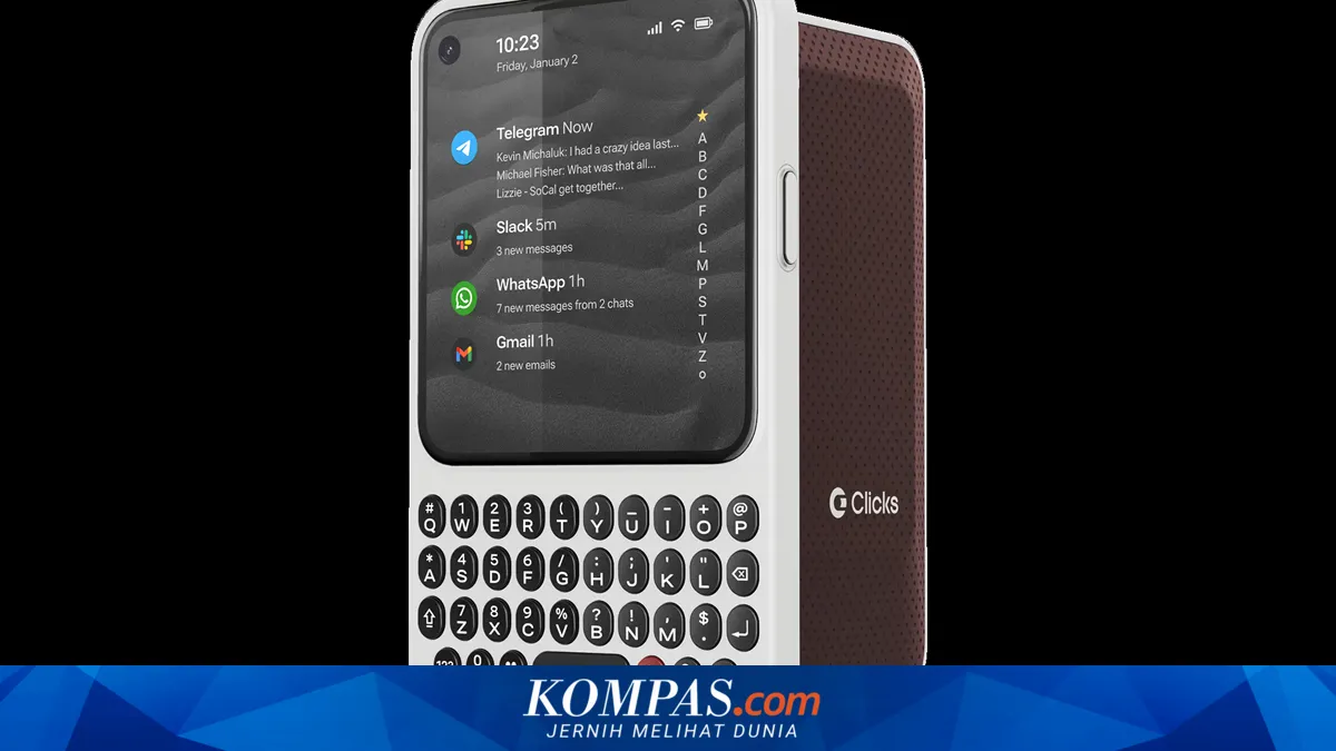 Clicks Meluncurkan Smartphone Communicator dengan Keyboard QWERTY Fisik