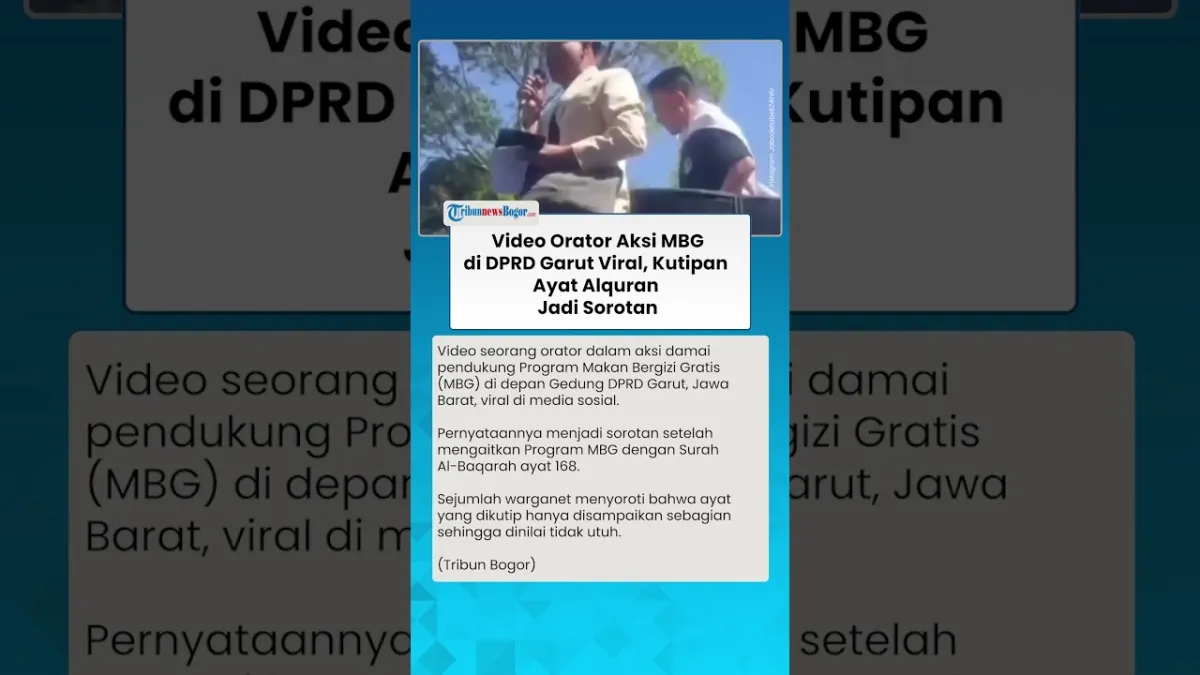 Viralnya Video Orator Aksi Pendukung Program Makan Bergizi Gratis di DPRD Garut
