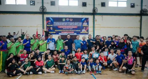 Wali Kota Medan Tutup Turnamen Tenis Meja, Harapkan Munculnya Atlet Berprestasi