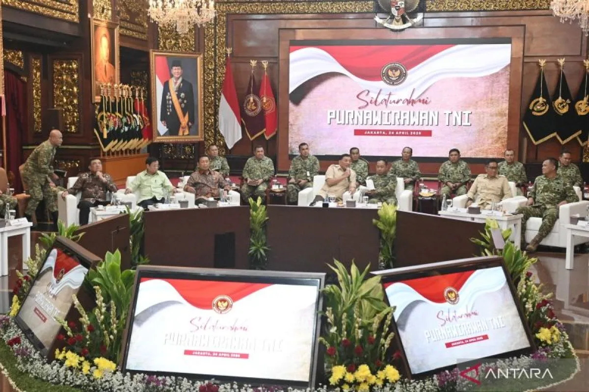 Menhan Gelar Pertemuan dengan Purnawirawan TNI Bahas Program Pertahanan