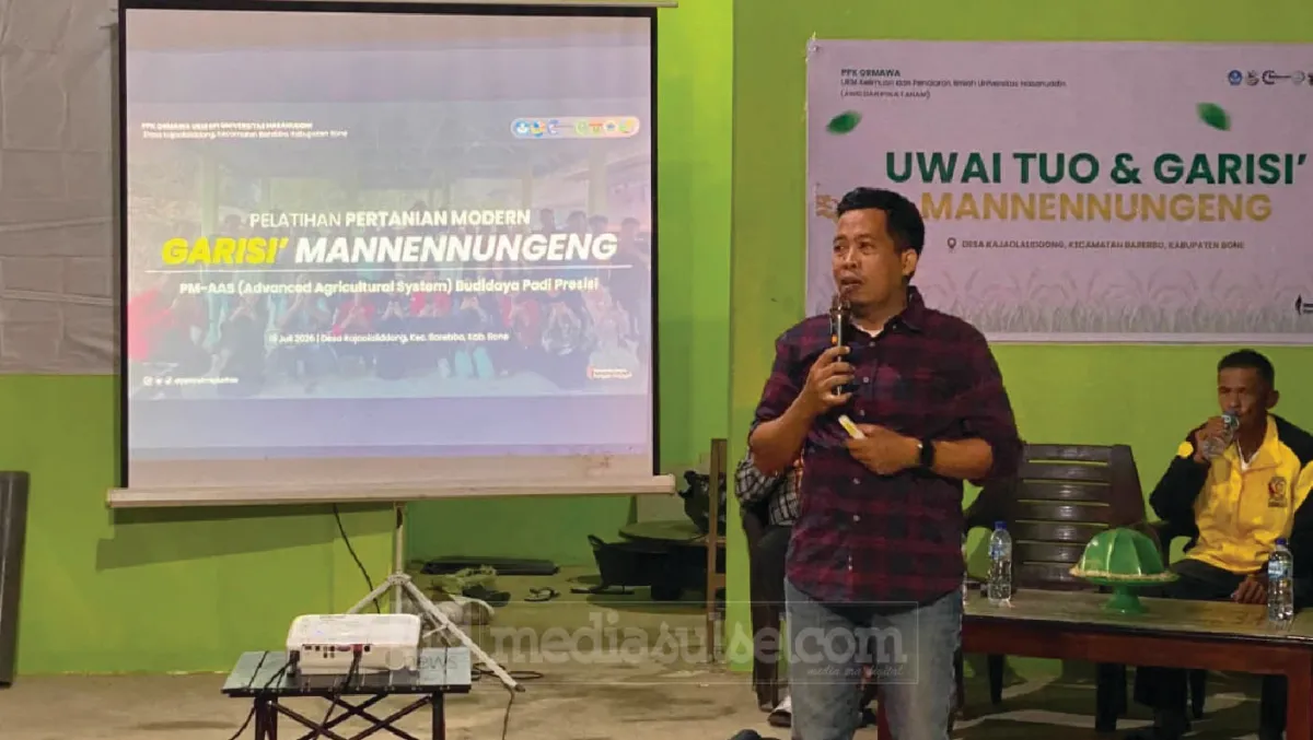 PPK Ormawa UKM KPI Unhas Perkenalkan Teknologi PM-AAS kepada Petani di Bone