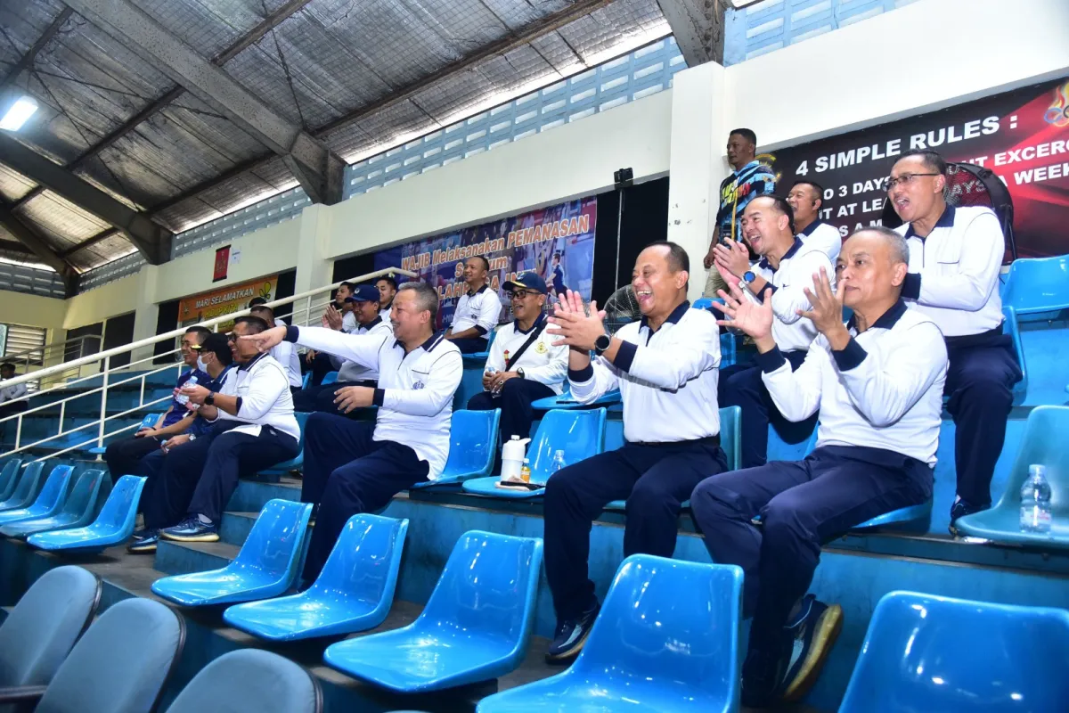Danseskoal Beri Semangat Pada Pertandingan Bola Voli Poral 2026