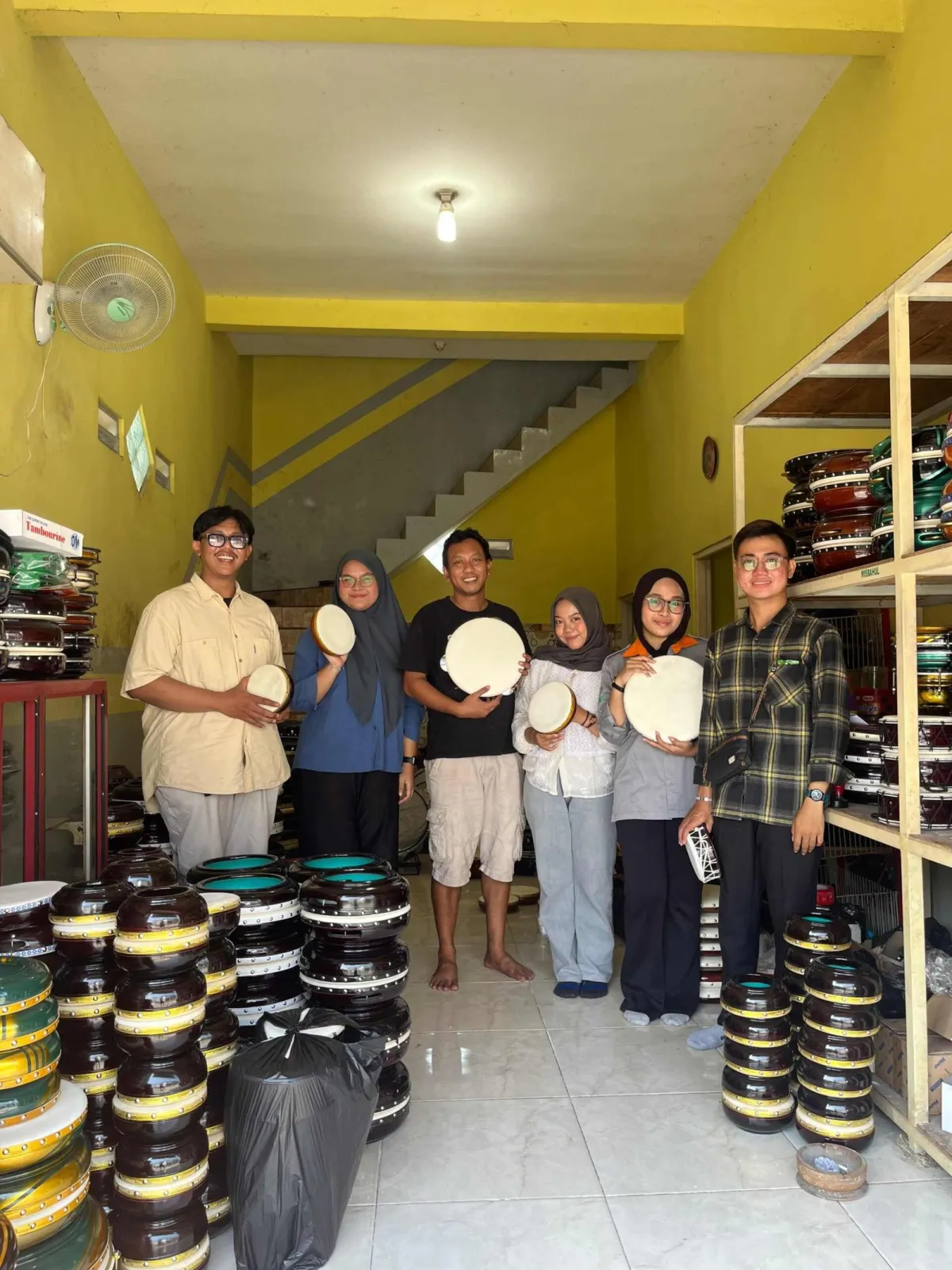 Inovasi Alat Pres Rebana Dukung Produktivitas UMKM di Desa Bungah