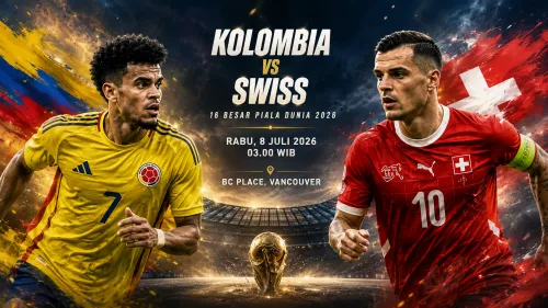 Kolombia dan Swiss Siap Bertarung di 16 Besar Piala Dunia 2026