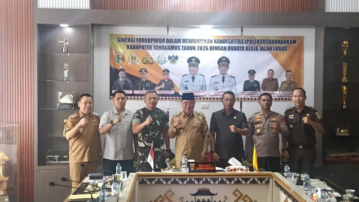 Dandim Tanggamus Ikuti Rakor Forkopimda untuk Stabilitas Keamanan Daerah