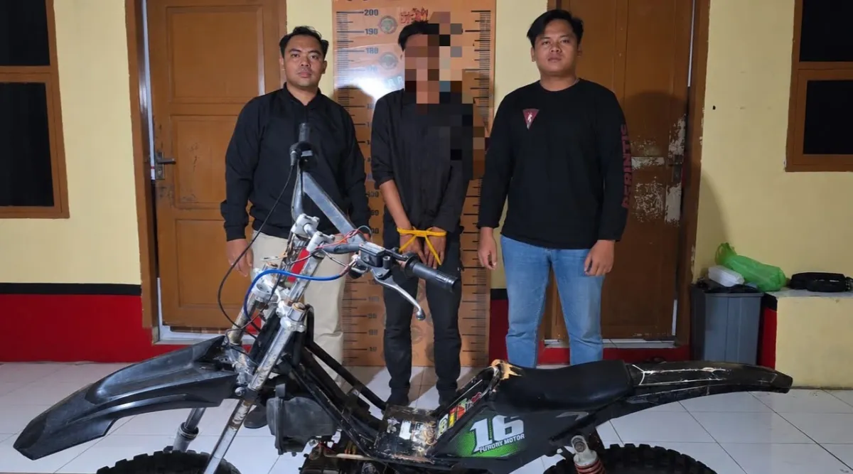 Pelarian Pencuri Motor Modifikasi Berakhir di Polman, Resmob Mamuju Amankan Barang Bukti