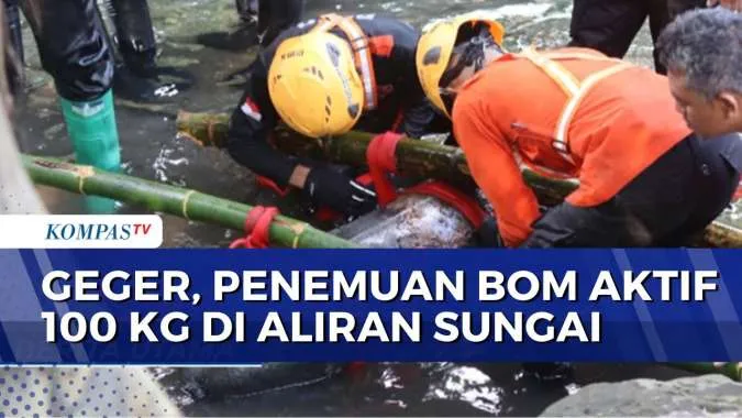 Penemuan Bom Udara Aktif 100 Kg di Sungai Blitar Memicu Kewaspadaan Warga