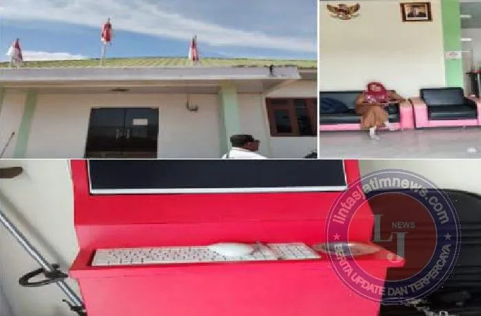 Oknum Sekdes Sumber Sari Abaikan Lambang Negara, Wartawan Dituduh Cari Kesalahan