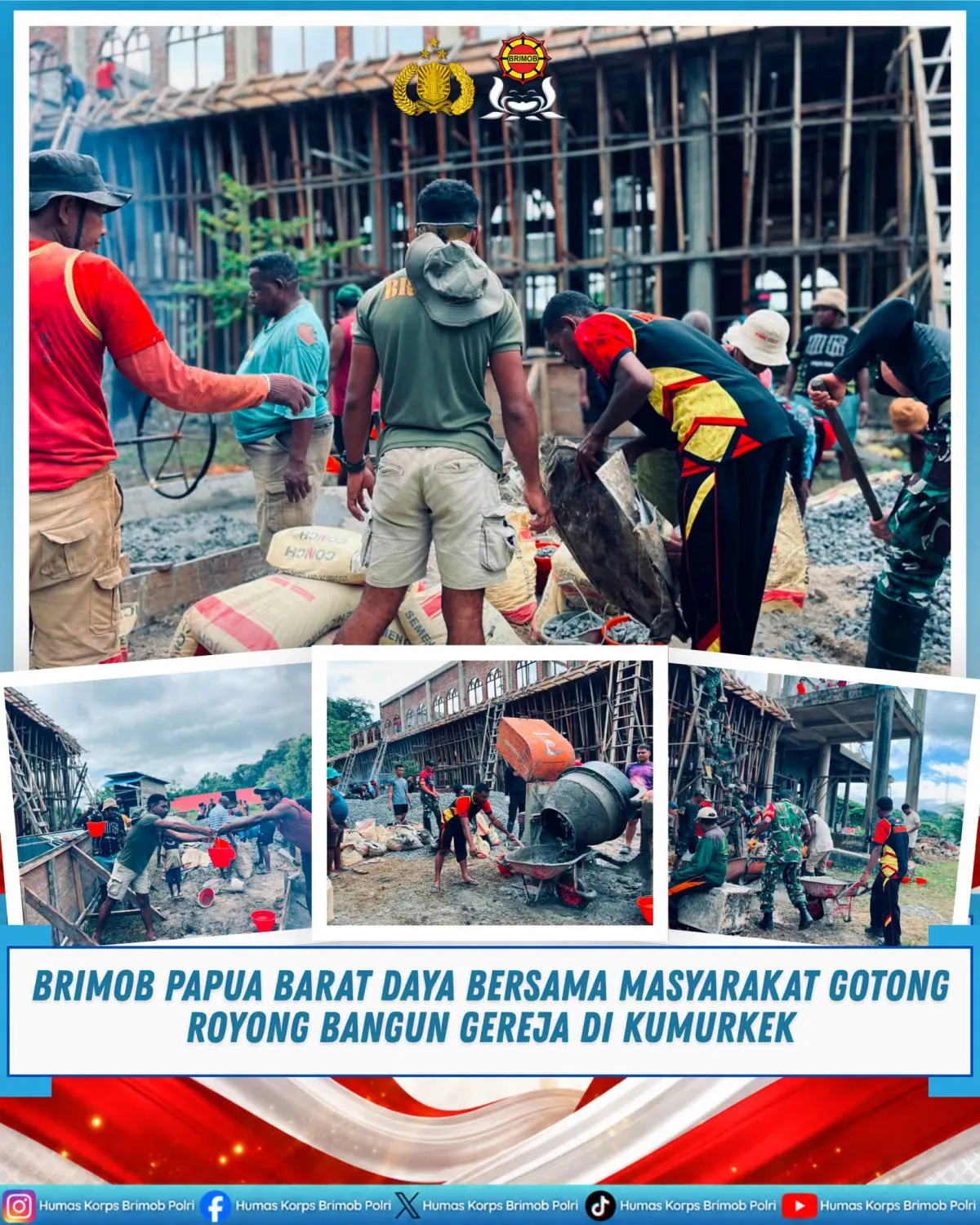 Brimob Berkomitmen Terhadap Kemanusiaan