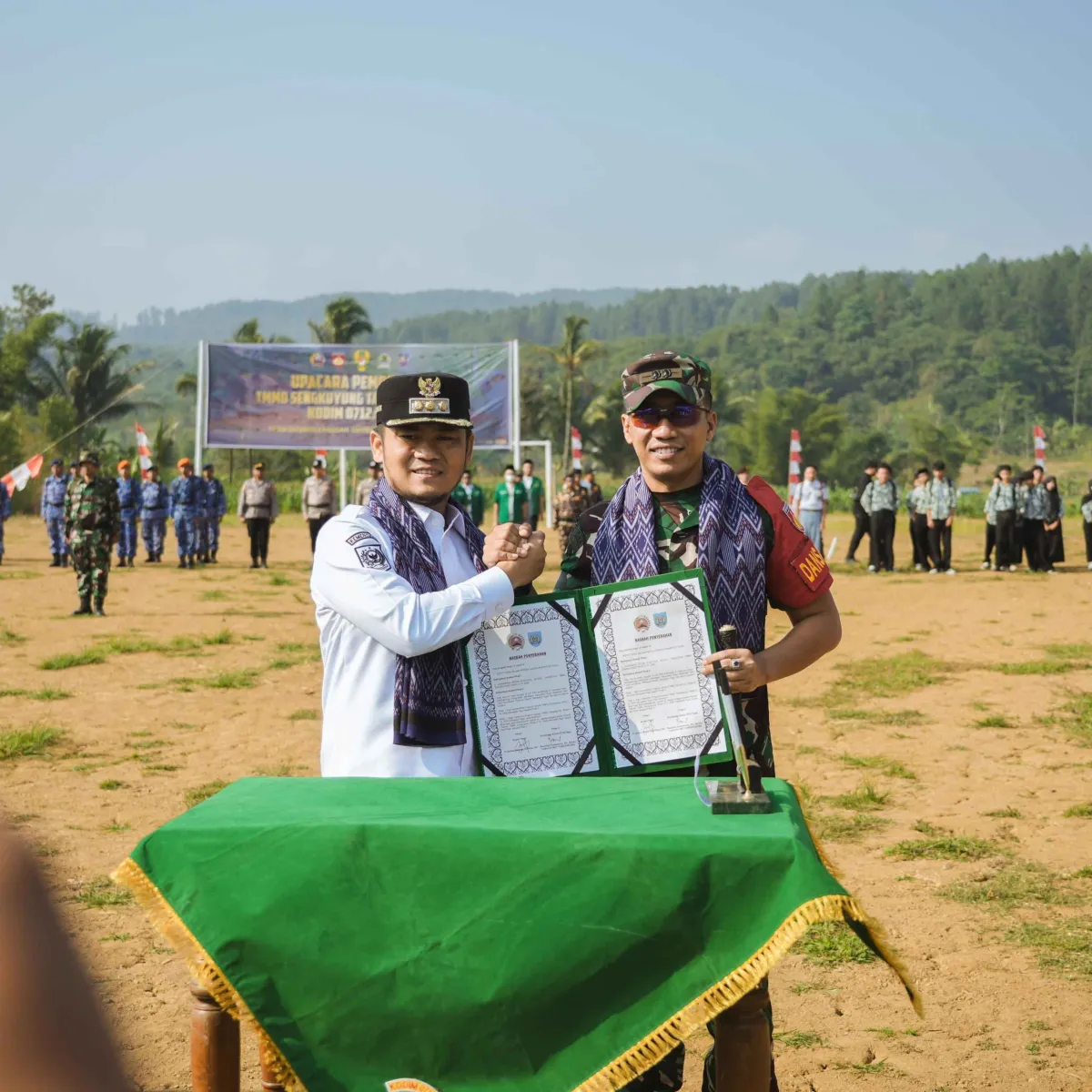 Pembukaan TMMD Sengkuyung Tahap III di Desa Kedungwungu oleh Bupati Tegal