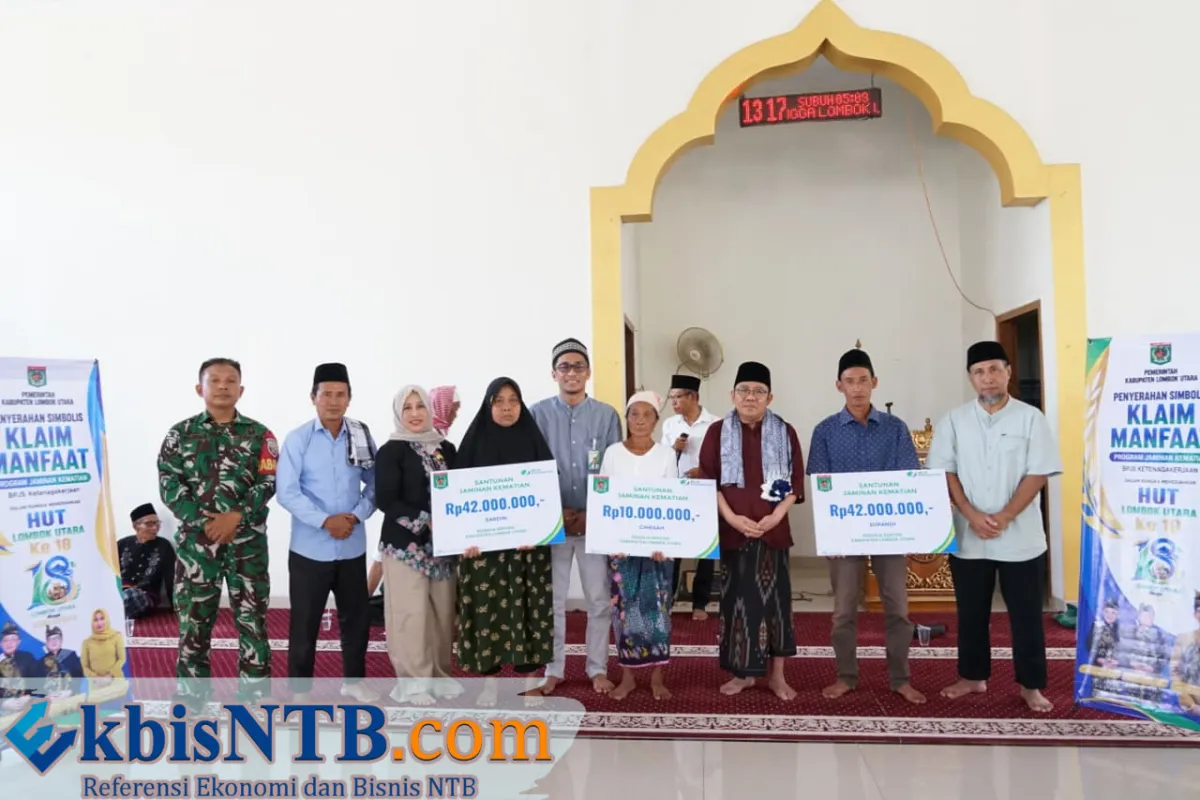 BPJS Ketenagakerjaan dan Pemda KLU Salurkan Santunan Jaminan Kematian