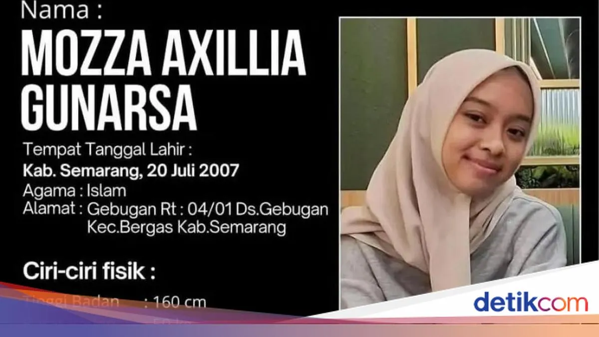 Upaya Pencarian Mozza Axillia Gunarsa yang Hilang Sejak 2025