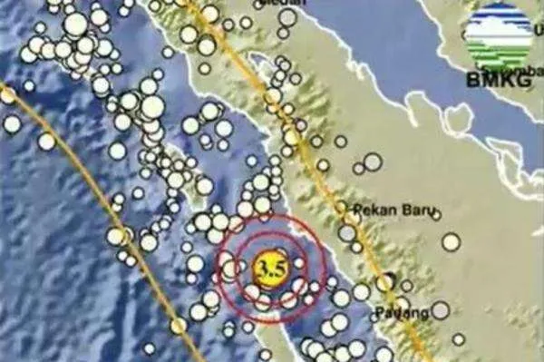 Gempa Berkekuatan Magnitudo 3,5 Guncang Pasaman Barat, Sumbar