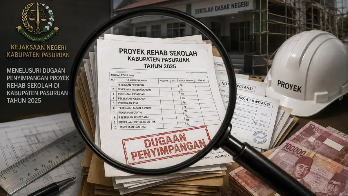 Pemeriksaan 20 Kepala SD oleh Kejari Kabupaten Pasuruan Terkait Dugaan Korupsi Proyek Rehab Sekolah