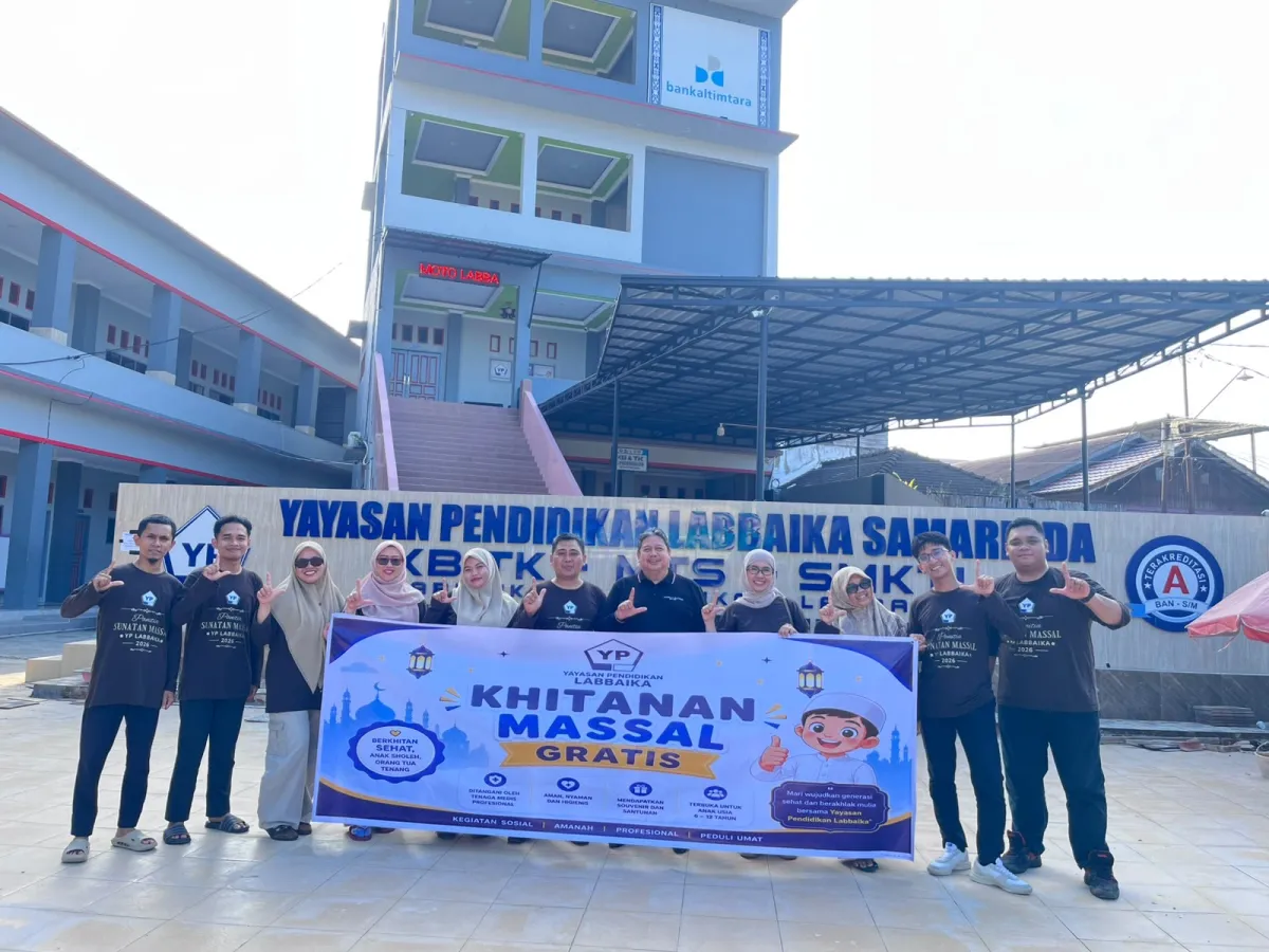 Yayasan Pendidikan Labbaika Adakan Sunatan Massal Gratis untuk 62 Anak Kurang Mampu
