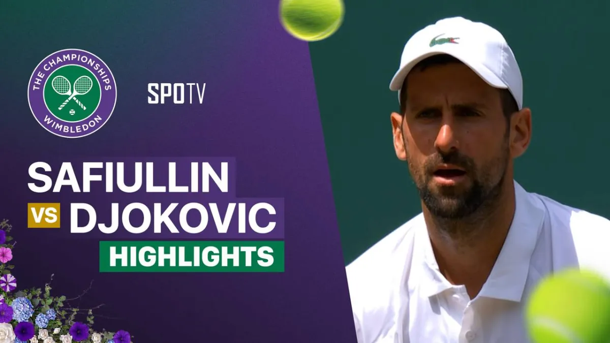 Sorotan Pertandingan Roman Safiullin vs Novak Djokovic di Wimbledon 2026