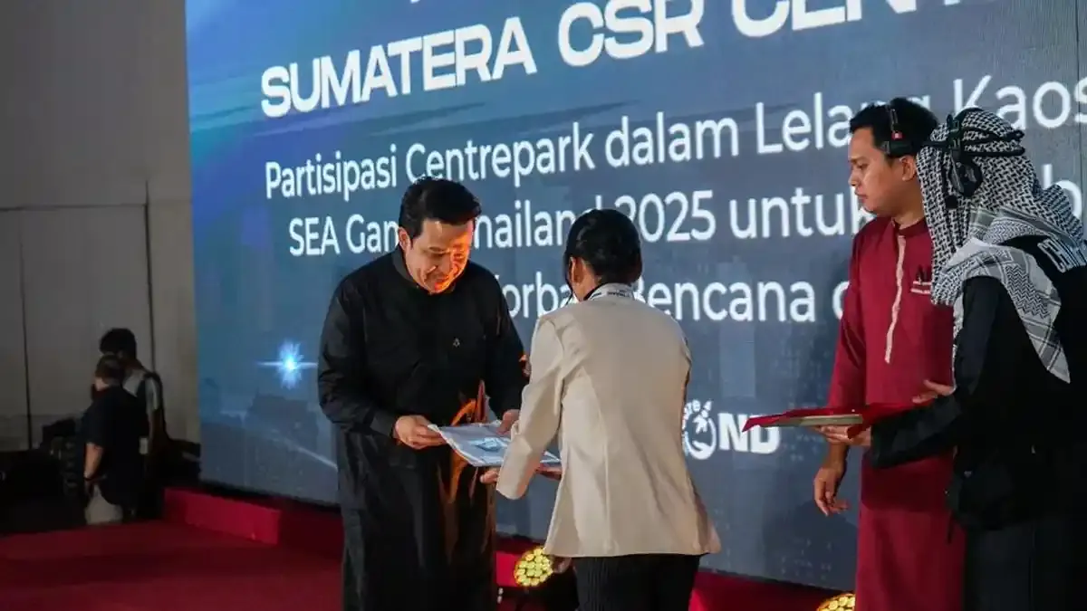 Centrepark Lelang Singlet Emas untuk Bantu Korban Banjir Sumatera
