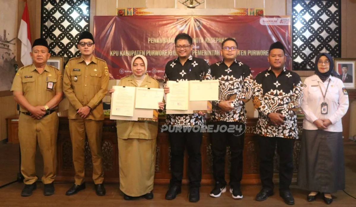 KPU dan Pemkab Purworejo Tandatangani Kesepakatan untuk Dorong Partisipasi Pemilu