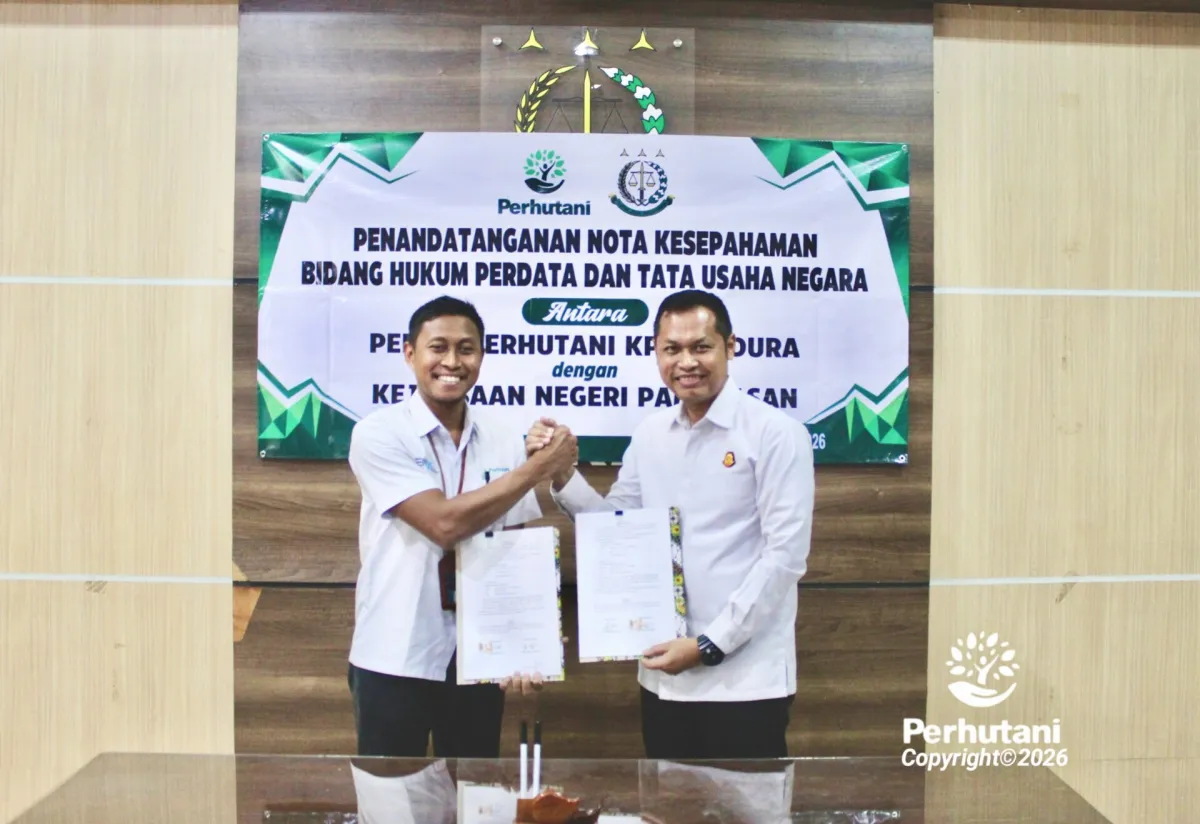 Perhutani Madura dan Kejari Pamekasan Tandatangani Kerja Sama Penanganan Hukum