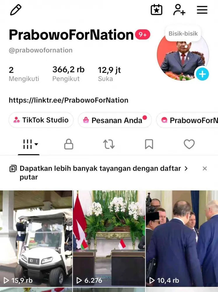Konsistensi dan Belajar: Kunci Sukses Akun TikTok PrabowoForNation