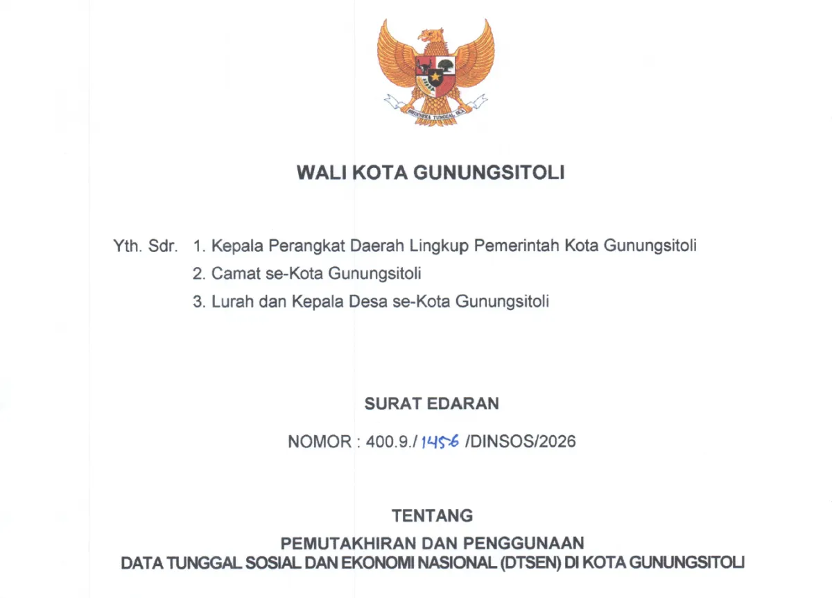 Pemutakhiran Data Sosial dan Ekonomi di Kota Gunungsitoli