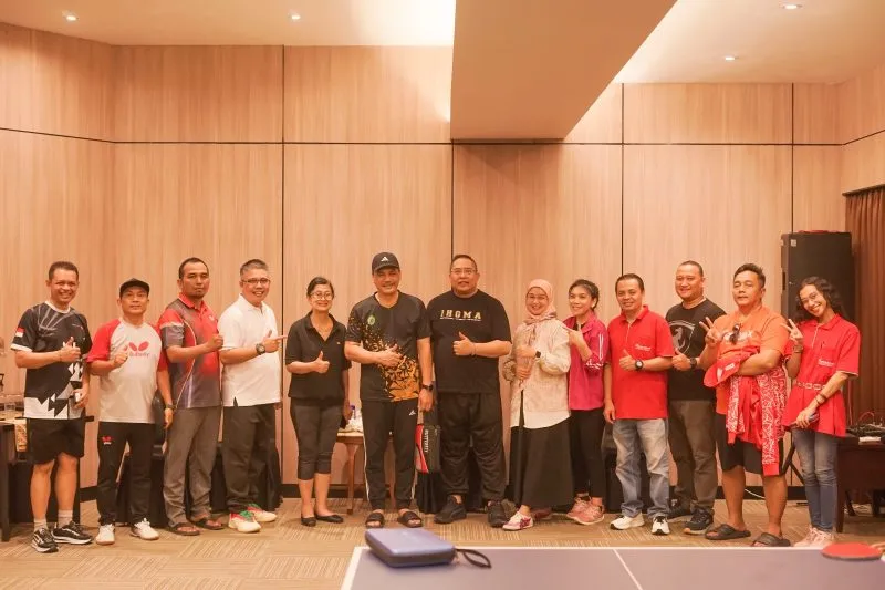 Pertandingan Persahabatan Tenis Meja Dispar Kaltim dan IHGMA Kaltim