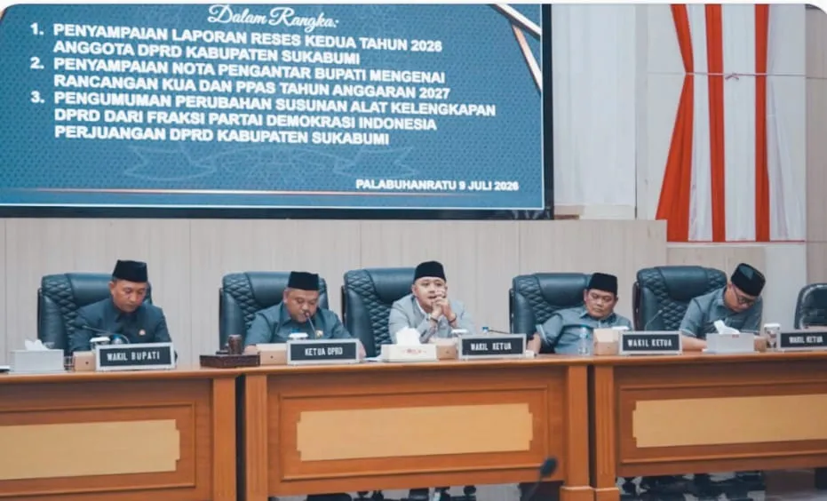 DPRD Kabupaten Sukabumi Gelar Rapat Paripurna Ke-9 Tahun Sidang 2026