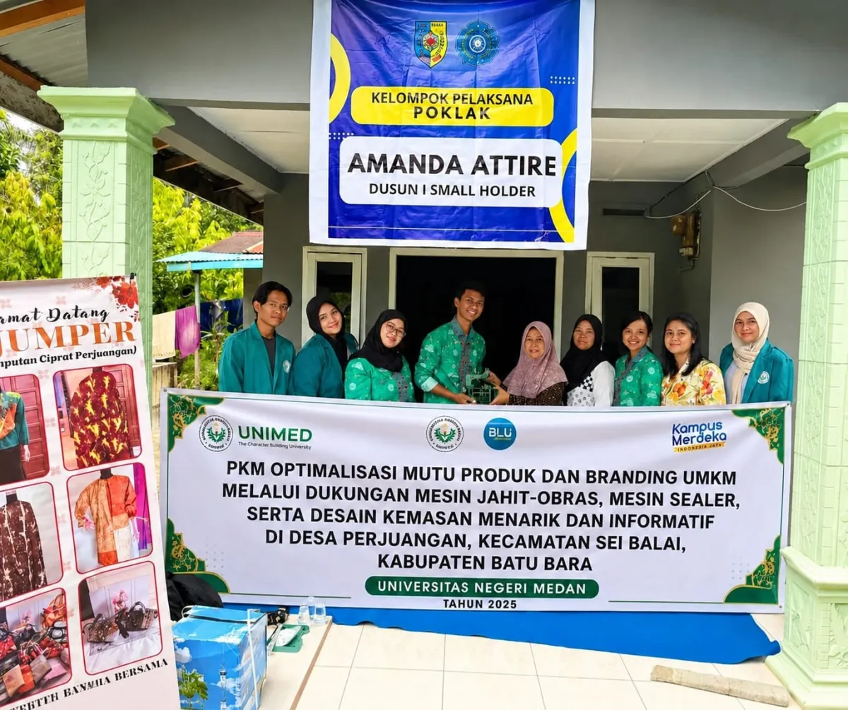 PKM UNIMED Tingkatkan Branding dan Mutu Produk UMKM Batik BAJUMPER di Batu Bara