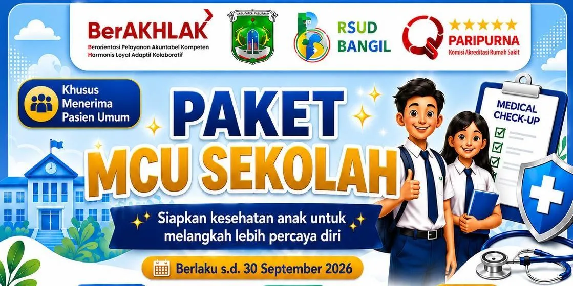 RSUD Bangil Luncurkan Paket MCU Sekolah untuk Cek Kesehatan Anak