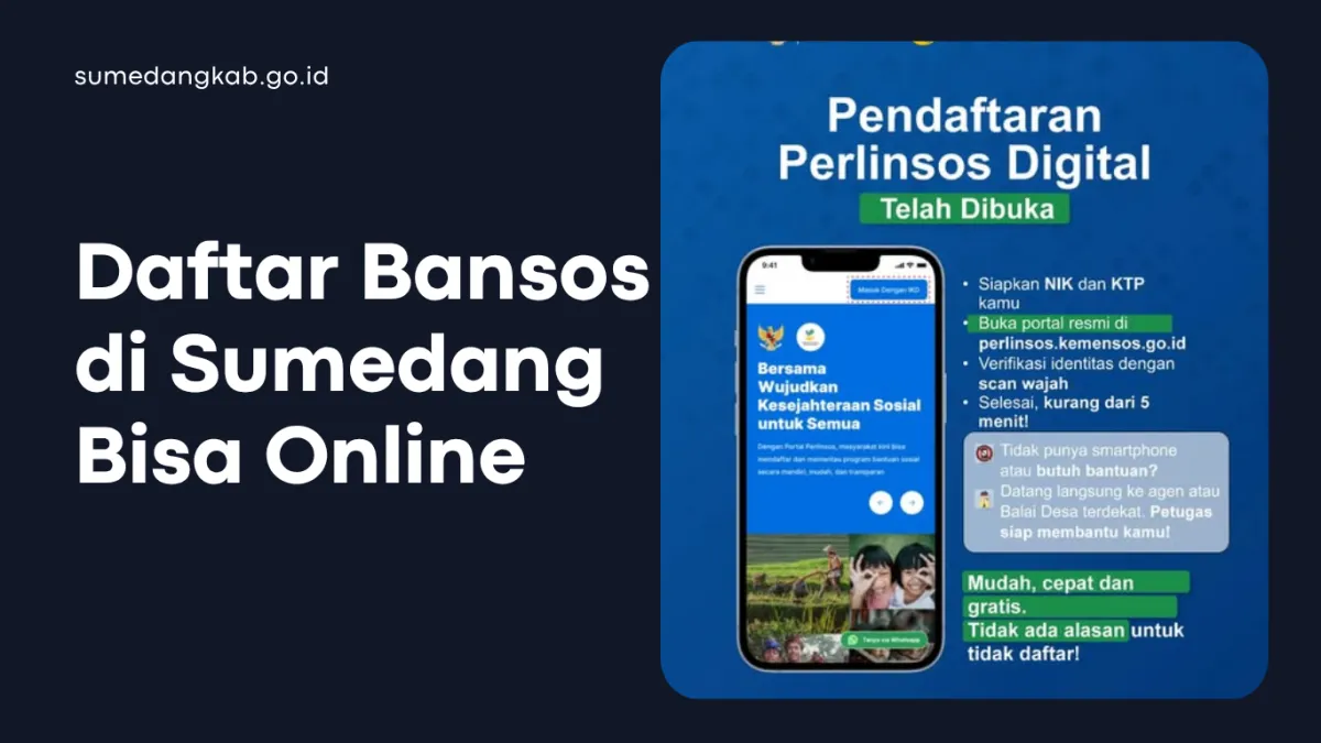 Sumedang Uji Coba Perlinsos Digital untuk Pendaftaran Bansos Praktis