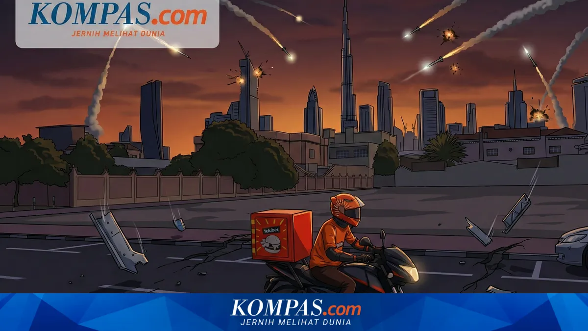 Driver Ojol UEA Terus Beroperasi di Tengah Ancaman Rudal