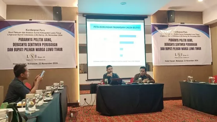 Pilkada Luwu Timur: Irwan-Puspawati Pimpin Survei LSI